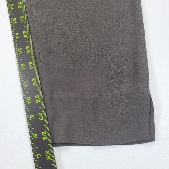 Eileen Fisher Pants Silk High Rise Ankle Side Zip Lightweight Gray, Size Small - Picture 14 of 15